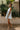 Lilly Green & White Striped Bow Mini Dress - full body side view