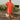 Shawna Coral Puff Sleeve Mini Dress - full body front view