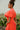 Shawna Coral Puff Sleeve Mini Dress - upper body side view