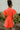 Shawna Coral Puff Sleeve Mini Dress - back view