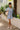 Mara Blue Floral Short Sleeve Mini Dress - full body front view