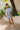 Mara Blue Floral Short Sleeve Mini Dress - full front view