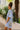 Mara Blue Floral Short Sleeve Mini Dress - side view