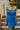 Ilianna Blue Pleated Strapless Mini Dress - close front view