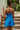 Ilianna Blue Pleated Strapless Mini Dress - back view
