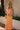 Sophia Orange Satin Midi Dress - front view