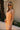 Sophia Orange Satin Midi Dress - side view