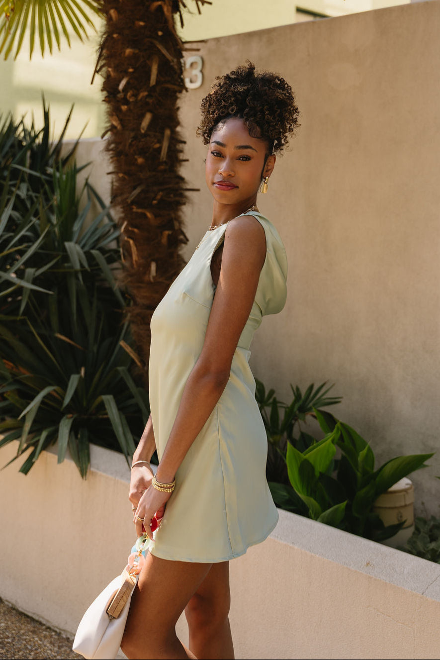 ella cowl neck satin dress Ella Cowl Neck Satin Dress
