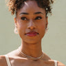 Valerie Layered Gold & Pearl Necklace - front view