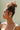 Paloma Twisted Pearl Earrings - side view of model wearing earrings
