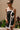 Brooklyn Black & White Asymmetric Mini Dress- close up top view