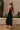 Athena Black Slit Maxi Dress- full back side view