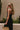 Athena Black Slit Maxi Dress- back side view