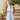 Rylee Light Blue & White Halter Neckline Romper- front view