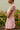 Gabrielle Pink & Ivory Floral Lace Top - close up side view