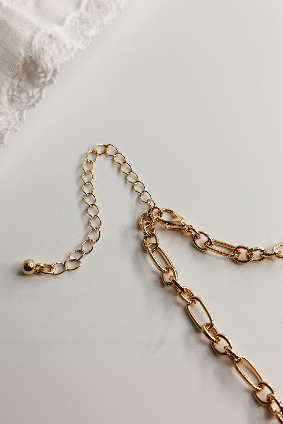Kennedy Gold Chain Link Necklace - Lizard Thicket