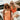 Kelly Orange Drop Waist Sleeveless Mini Dress - view of front (2 models shown)