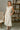 Casey Beige & Black Polka Dot Midi Dress - full body frontal side view