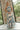 Elliana Beige & Blue Floral Halter Midi Dress - full body view