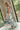 Elliana Beige & Blue Floral Halter Midi Dress - full body side view