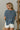 Capri Denim Blue Short Sleeve Sweater- back view