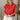 Mina Red Short Sleeve Top- front view