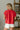 Mina Red Short Sleeve Top- back view