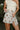 Indie White Multi Floral Tie Skort- close up top view