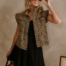 Parker Leopard Print Denim Vest - front