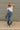 Kassidy Barrel Leg Denim Overalls - full front view