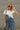 Kassidy Barrel Leg Denim Overalls - upper body front view (one strap)