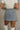 Nicole Denim Ties Pleated Flare Mini Skirt- close up back view