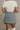 Nicole Denim Ties Pleated Flare Mini Skirt- back view