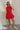 Lana Red Flare Skirt Mini Dress- full body view