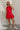 Lana Red Flare Skirt Mini Dress- full body view