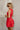 Lana Red Flare Skirt Mini Dress- side view