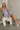 Carolina Blue & White Stripe Flare Mini Dress- full body front view