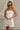 Jessica Cream Scallop Strapless Mini Dress- top front view