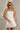 Jessica Cream Scallop Strapless Mini Dress- front close up view