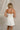 Jessica Cream Scallop Strapless Mini Dress- back view