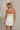 Jessica Cream Scallop Strapless Mini Dress- close up back view