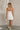 Jessica Cream Scallop Strapless Mini Dress- full back view