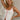 Davina White & Red Eyelet Knit Tank- close up front view