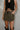 Rhea Cheetah Denim Skort- close up front view
