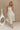 Daniella Cream Multi Floral Scallop Midi Dress- full front view