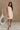Liana Blush Pink & Cream Floral Linen Mini Dress- full body view