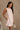 Liana Blush Pink & Cream Floral Linen Mini Dress- frontal side view