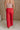 Jenna Red Wide Leg Pants - lower body back view