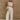Veronica Cream Crochet Linen Pants - full body view