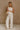 Veronica Cream Crochet Linen Pants - full body view